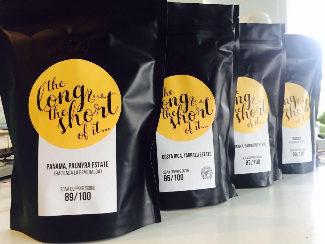Long and Short coffee packets