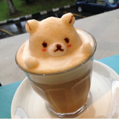 3d latte art