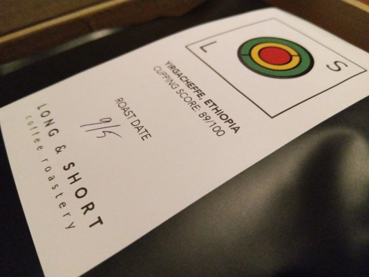 New Long & Short coffee packaging complete with roast date